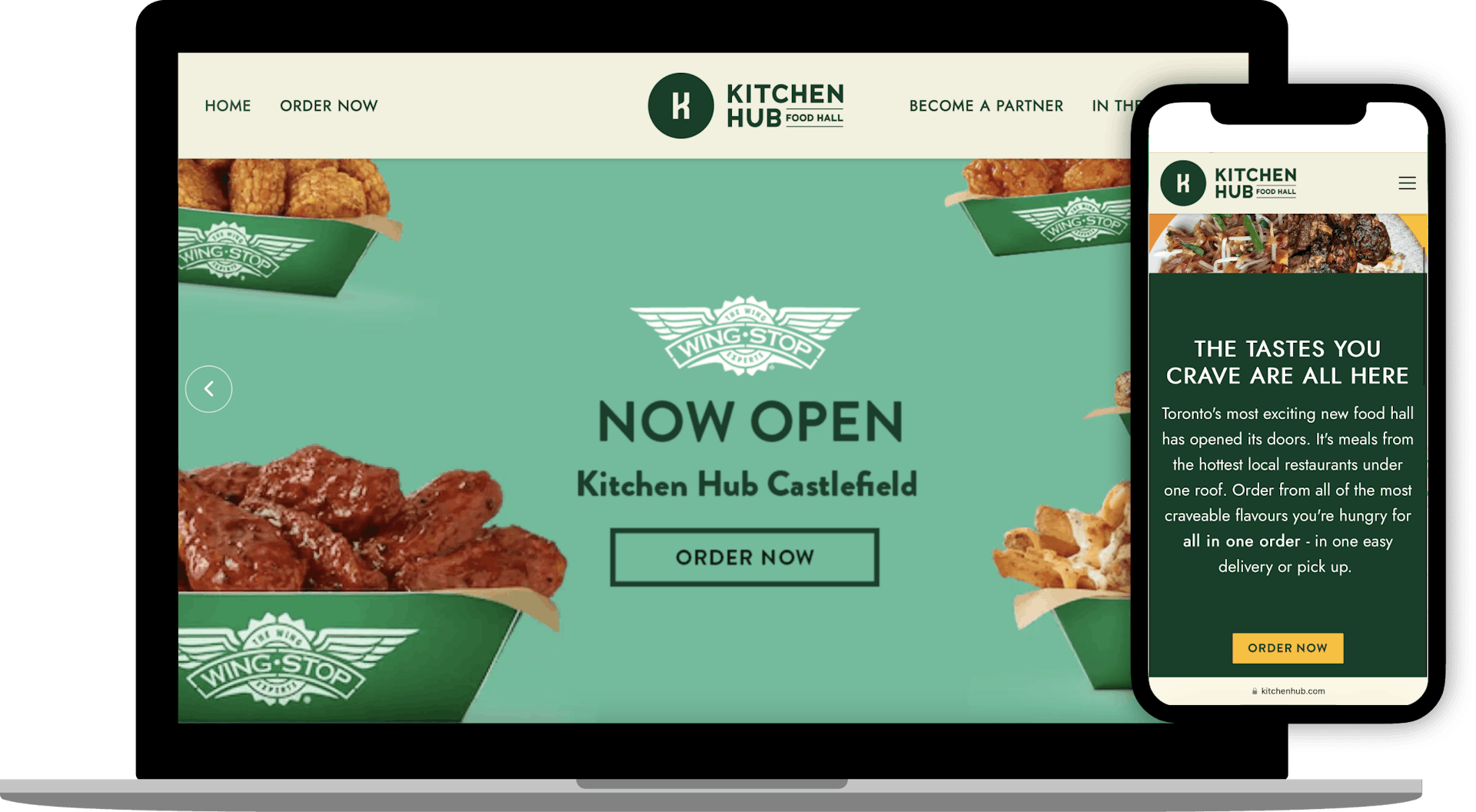 Kitchen Hub Food Hall Website