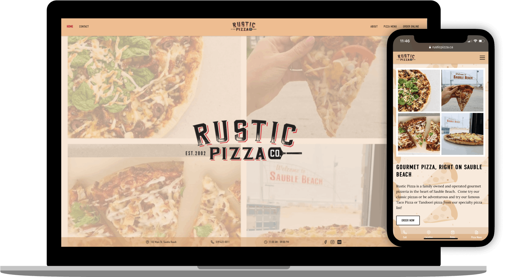 Rustic Pizza Website